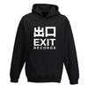 Exit Records Hoodie Drum and Bass Label DnB Black S M L XL 2XL