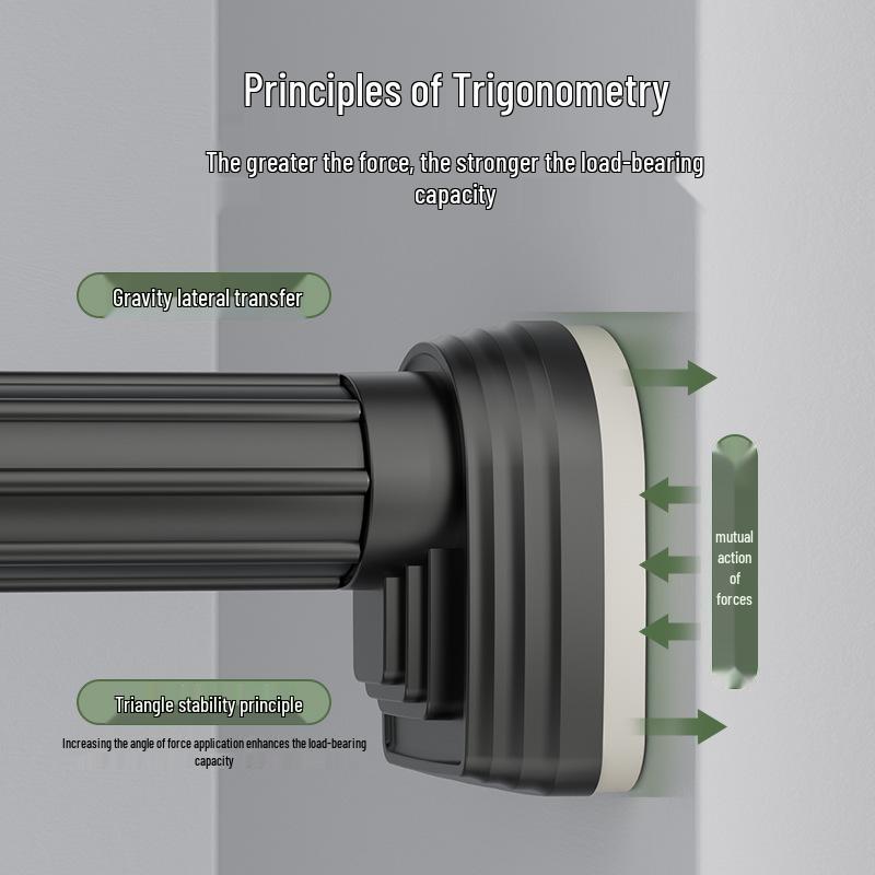 Retractable Stainless Steel Clothesline & Shower Curtain Rod Combo for Balcony and Bathroom