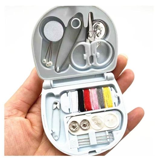 Adorable Pink Sewing Kit: Complete Set with Everything You Need, Compact & Convenient for On-the-Go Fixes