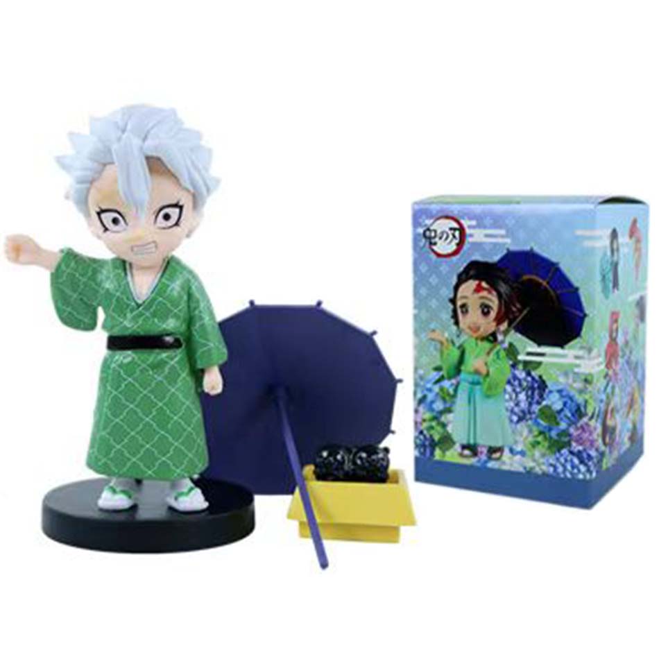 Model Creative Model New Hot Sale Demon Slayer Tanjiro Nezuko anime cartoon figure personalized statue ornament box Gift