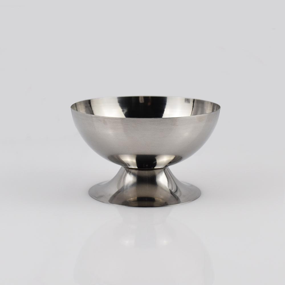 304 Stainless Steel  Cup Metal Ice Cream Yogurt Pudding Dessert Milkshake Salad Bowl Fruit Plate for Daily Use Ice Cream Cup Ice cream cup short style