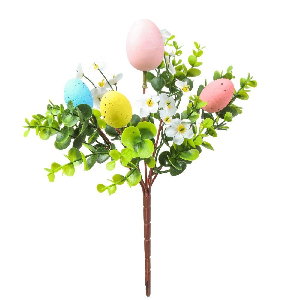 Artificial Eggs Tree Branch Foam Painting Foam Egg New Fake Plant  Festival Party