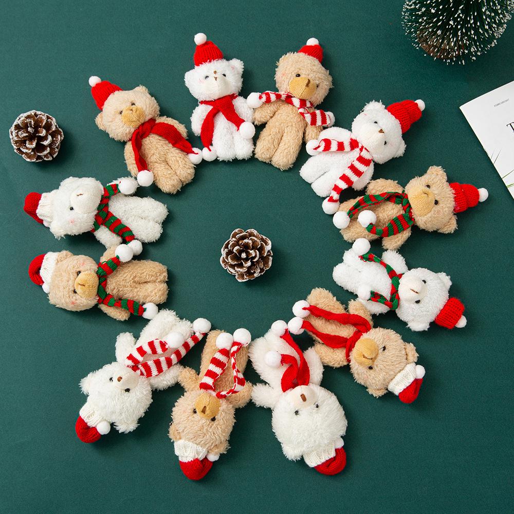 Peluche Ourson Décoration Florale & Porte-clés Ensemble Cadeau