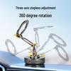Universal Folding Magnetic Car Phone Holder with Rotating Vacuum Suction for In-Car Navigation