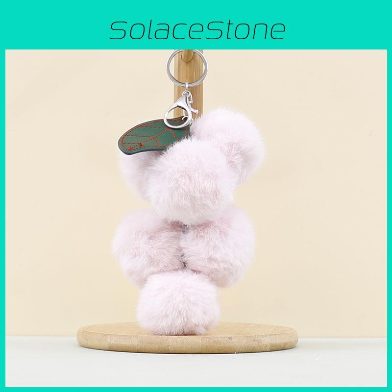 Plush Mini Grape Toy Soft Short Fur Keychain Gift For Girls Couples Decor