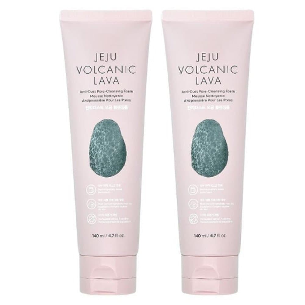

The Face Shop Jeju Volcanic Soil Anti-Dust Pore Cleansing Foam 140ml (2 packs)