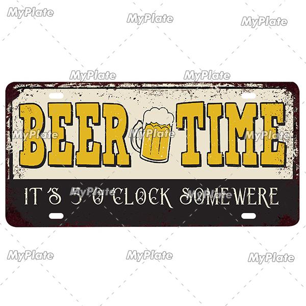 Bar Zeichen Nummernschild Bier Metall Zeichen Zinn Zeichen Vintage Dekor Zimmer Dekor Metall Plaque Mann Höhle Tiki Bar Zeichen wohnkultur