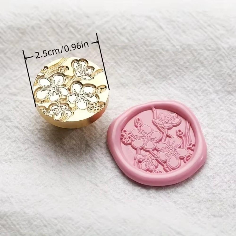 Round Scrapbooking Sealing Wax Brass Sealing Wax Stamp Head  Gift Packaging Cards