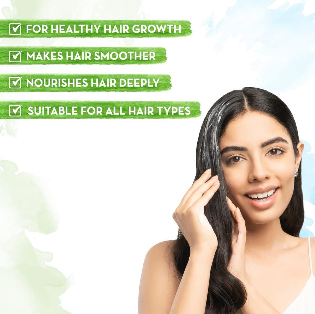 Masque à l'amande: pour la pousse des cheveux (200g), Masque capillaire à l'amande pour une croissance saine des cheveux, Mamaearth
