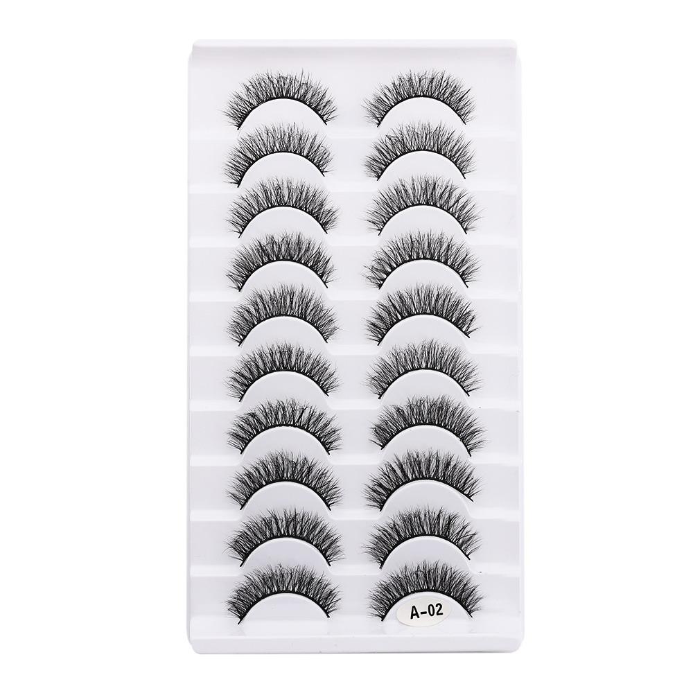 Thick Long False Eyelashes Fluffy Wispies Lashes Beauty Makeup Eyelashes Extension Tools  Woman
