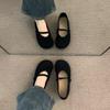 Niedliche Damen-Fußbekleidung mit runder Zehenpartie Retro Frühling und Herbst Slipper Schnelle Lieferung 39 Koreanischer Stil Y2k Flache Schuhe für junge Frauen