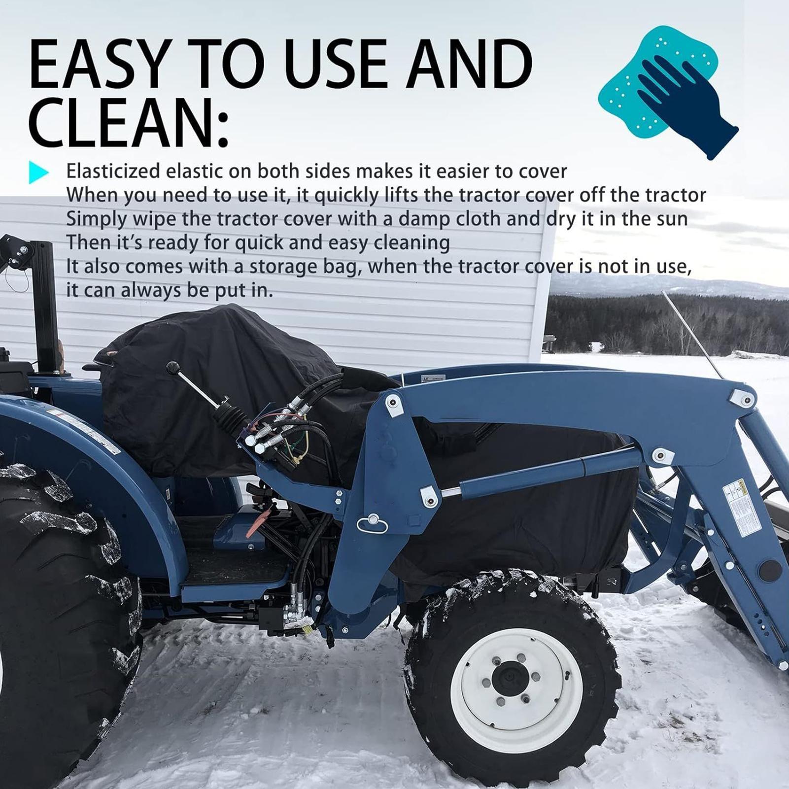 

Ветрозащитный чехол для трактора, защита для газонокосилки, чехол для трактора высокой плотности для заднего двора, сада, фермерства, сельского хозяйства, гаража, навеса, улицы CN