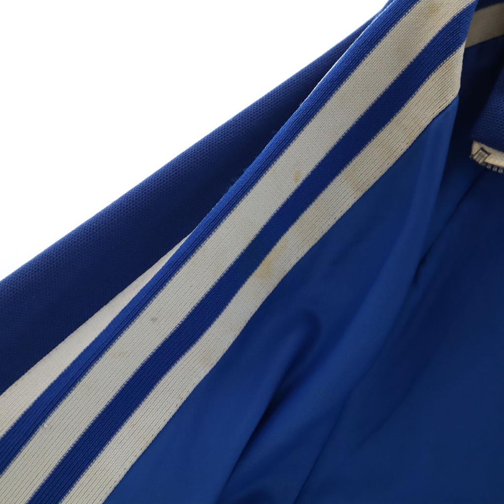 Adidas 70s Vintage Trefoil Logo Track Jacket M Blue Jersey Men's Used