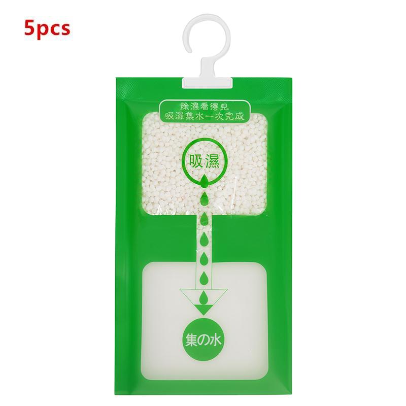 50G 5/10Pcs Moisture Absorber Hanging Drying Clothes Dehumidifier Wardrobe Dehumidifier Dry Bag Desiccant Moisture Absorption
