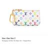Louis Vuitton Takashi Murakami Collaboration Key Pouch Coated Canvas Key Pouch Small Women's White M28388