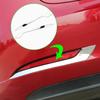 2Pcs/Set Stainless Steel Rear Fog Lamps Cover Frame Back Fog Lights Trim Sticker for Tesla Model 3 Model3 2016 -