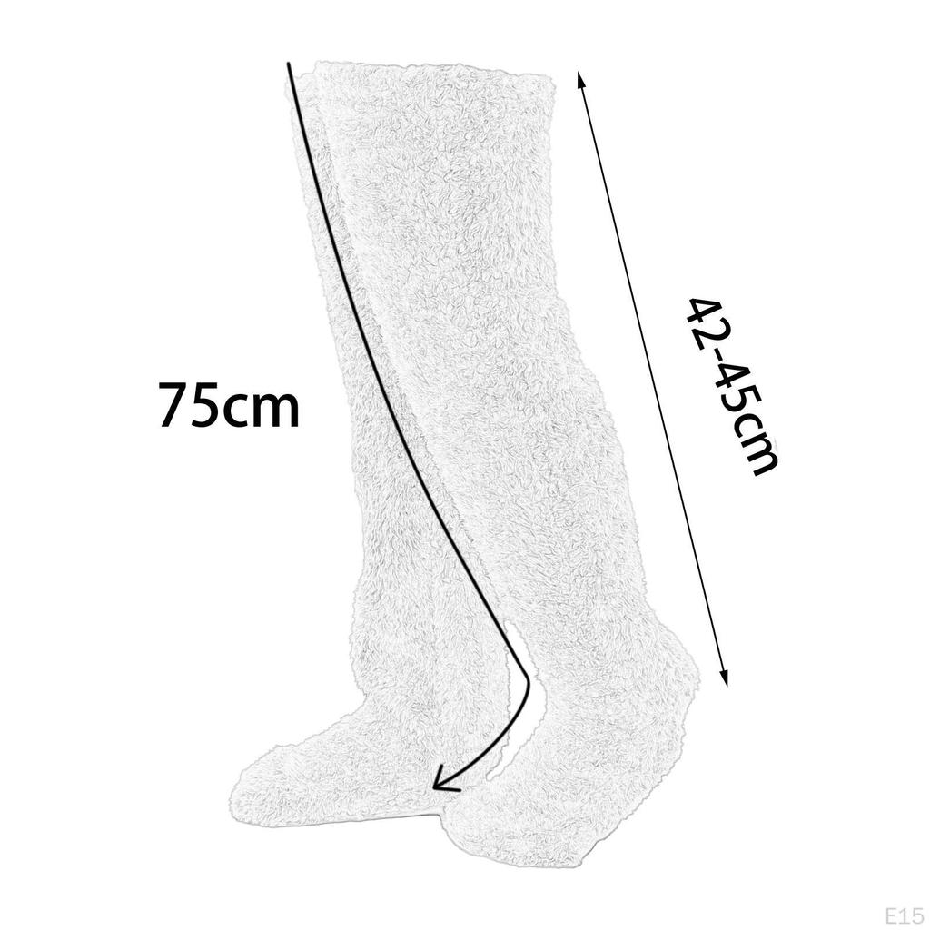 Cozy Winter Fleece Knee-High Socks for Women