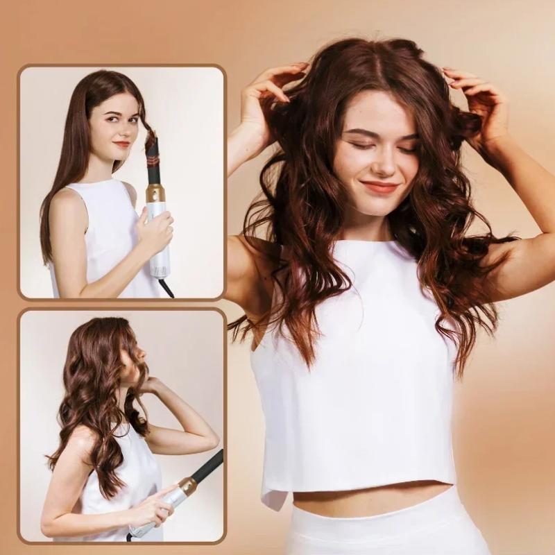 7 in 1 Haarstyler Kundenspezifischer Ein-Schritt-Haartrockner Heißluft Auto Multi Styler Haarwellen-Stylingwerkzeuge Lockeneisen