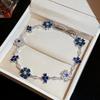 Elegant Zircon Flower Bracelet With Cubic Zirconia For Women Gift Idea