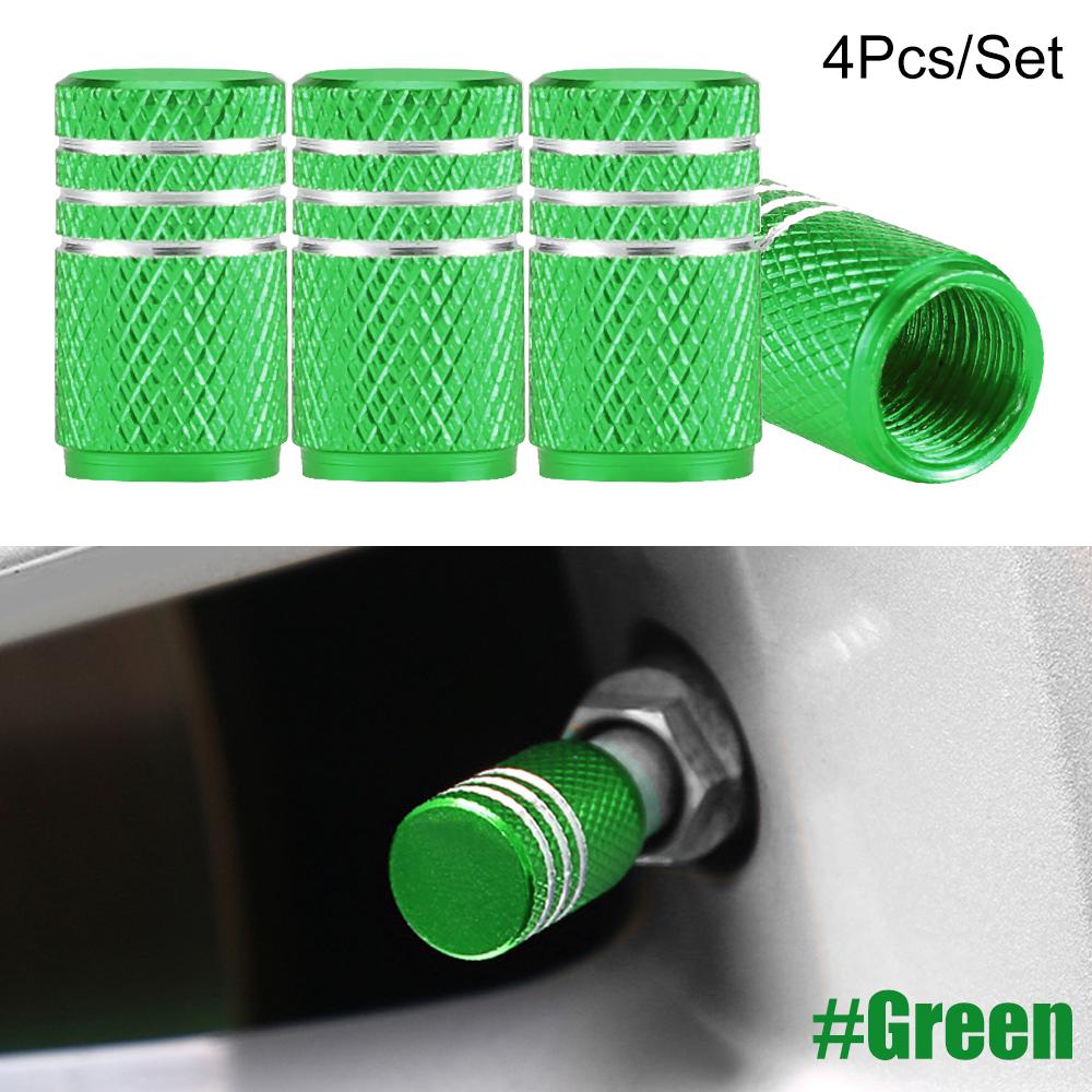 4Pcs/Set Tire Stem Valve Caps Aluminium Car Dustproof Caps Tire Wheel Stem Air Valve Caps  Tapones Para Llantas Accesorios Para