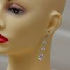 Blendende Zirkonia Hengende Øredobber Dame Forlovelsestilbehør for Kvinner Delikate Brude Bryllupssmykker Grasiøs Gave