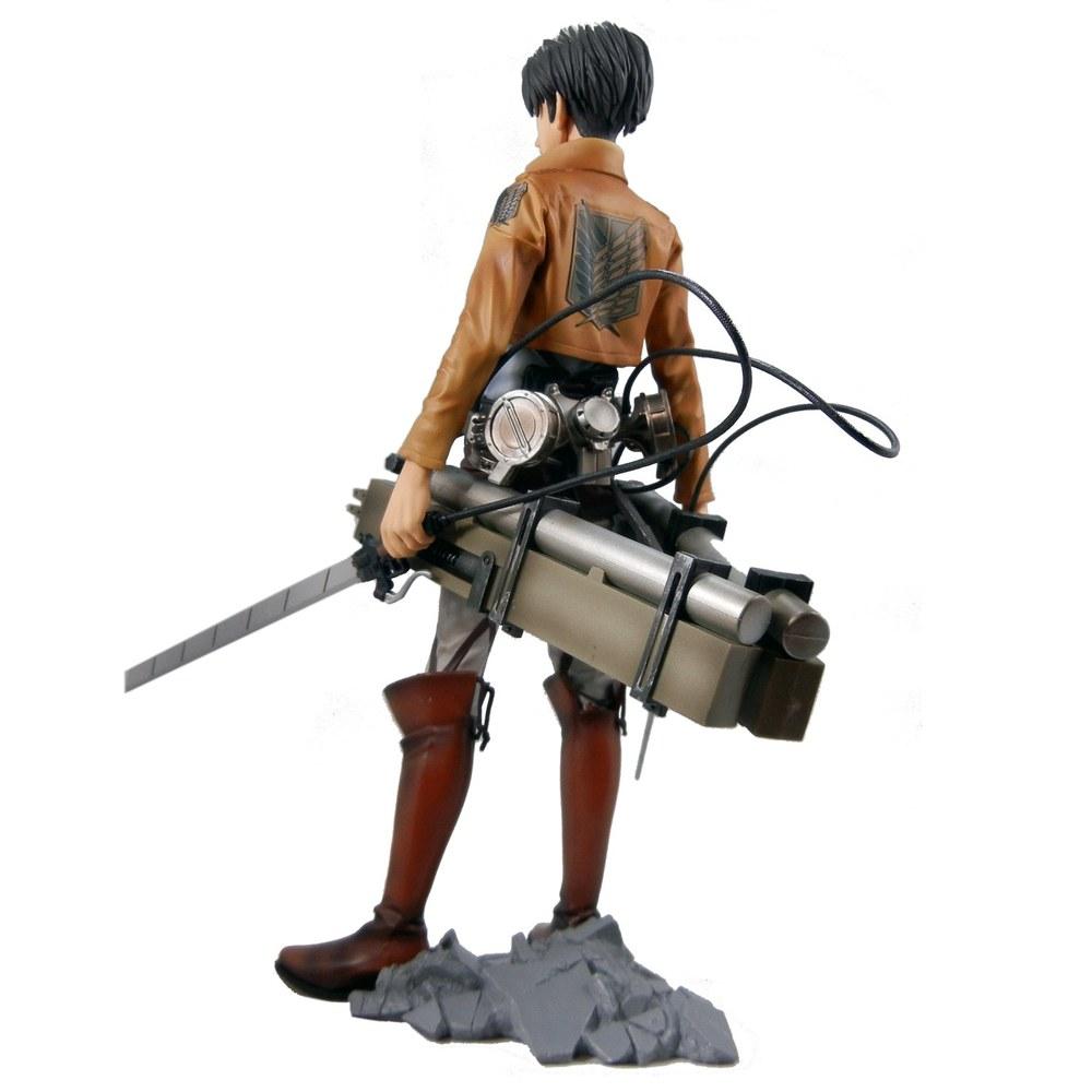 Banpresto Master Stars Piece Attack on Titan Levi and 3D Maneuver Gear Figure Set Levi 20cm 3D Gear 18cm Complete 2 Types
