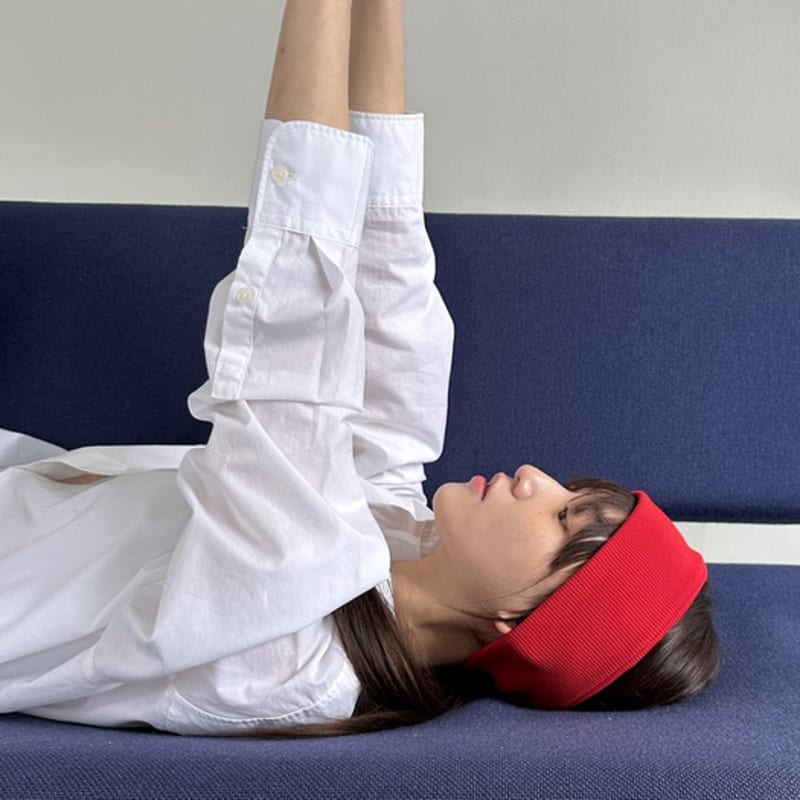 geegee cotton rib hair band - red