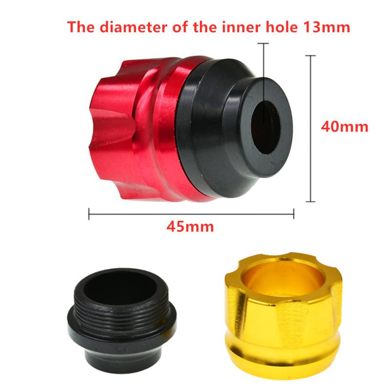 Aluminum Alloy Buffer Anti Collision Cup Front Fork Cup 13mm Wheel Protection Motorbike Crash Pads Motorcycle Frame Sliders Moto