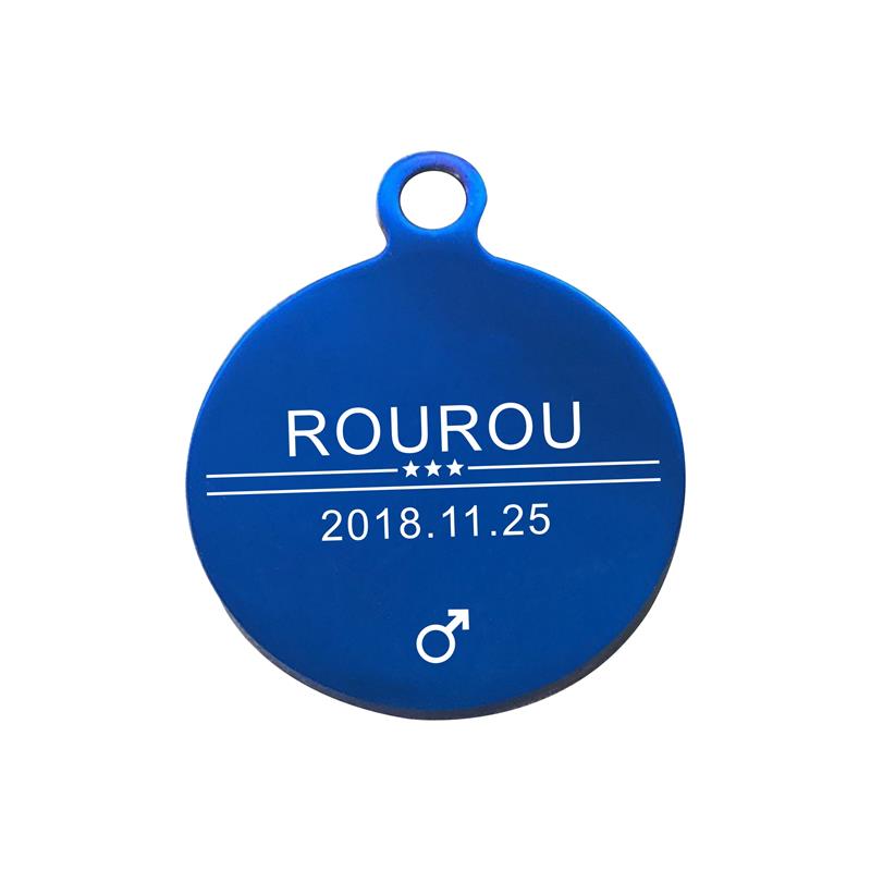Gravură Gratuită Etichetă ID Animal de Companie Oțel Inoxidabil Etichete Nume Câine Pisică Accesorii Guler Pandantiv Personalizat, Argintiu Auriu Aur roz Negru