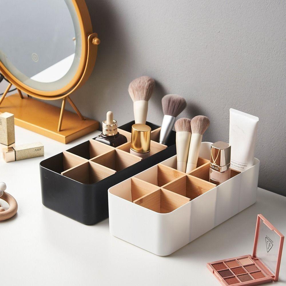 8 Grids Remote Controller Storage Box Cosmetic Storage Living Room Organizer Desktop Storage Box