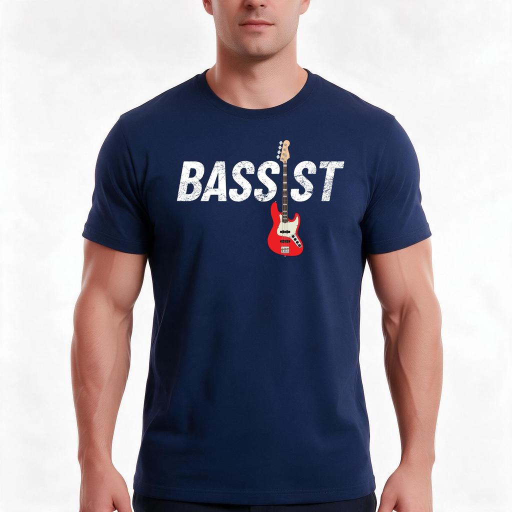 Bassist Jstyle Bass Guitar Tshirt Summer Casual Cotton Tee Oversized Streetwear Tops Vintage Graphic Print 100 Cotton