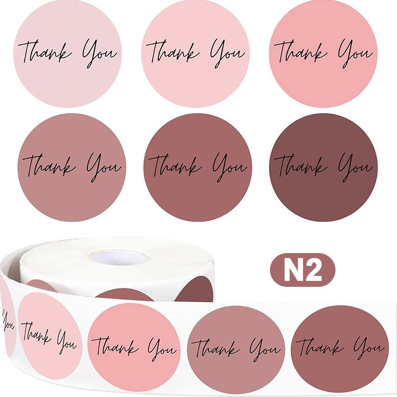 500 Pcs Thank You Stickers Cute Labels For Small Business Or Wedding Gift Decor Sticker Stationery Supplies.