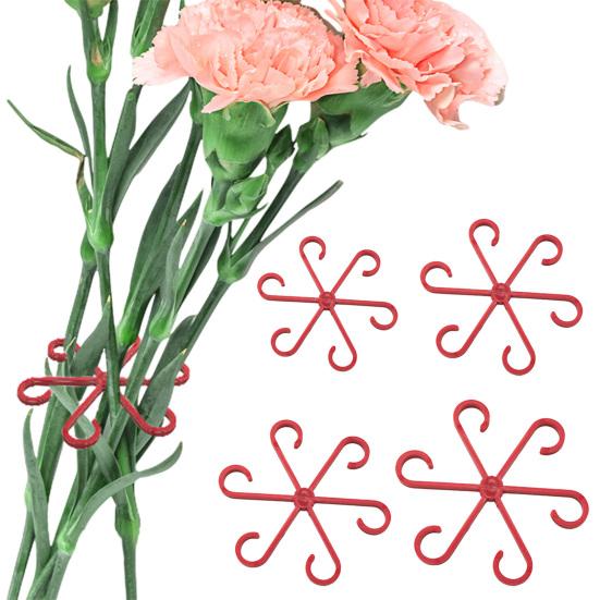 8 Pcs Plant Stem Holder Climbing Houseplant Stem Supports Reusable Flower Plant Stakes Stem Hooks Growth Accessories for Vegetables Fruits Flowers