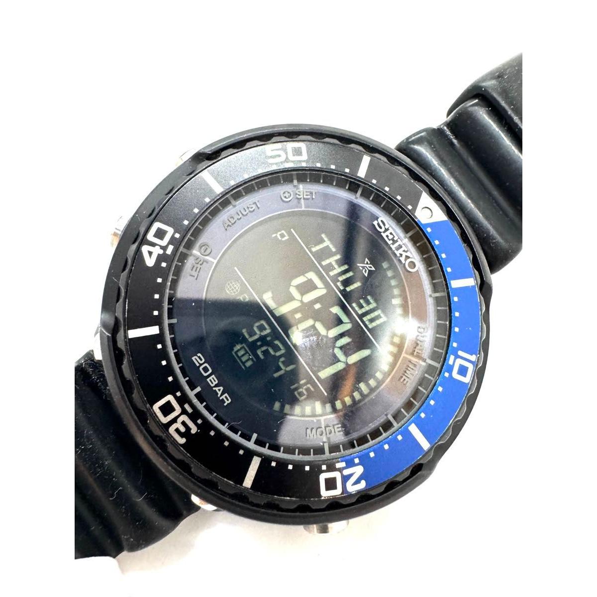 Seiko Prospex/Solar Watch/Digital/Black/SBEP033/LOWERCASE