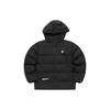 Letter Zipper Hooded Long Sleeve Warm Bread Down Jacket Men Jackets Black T11M341903A-BK