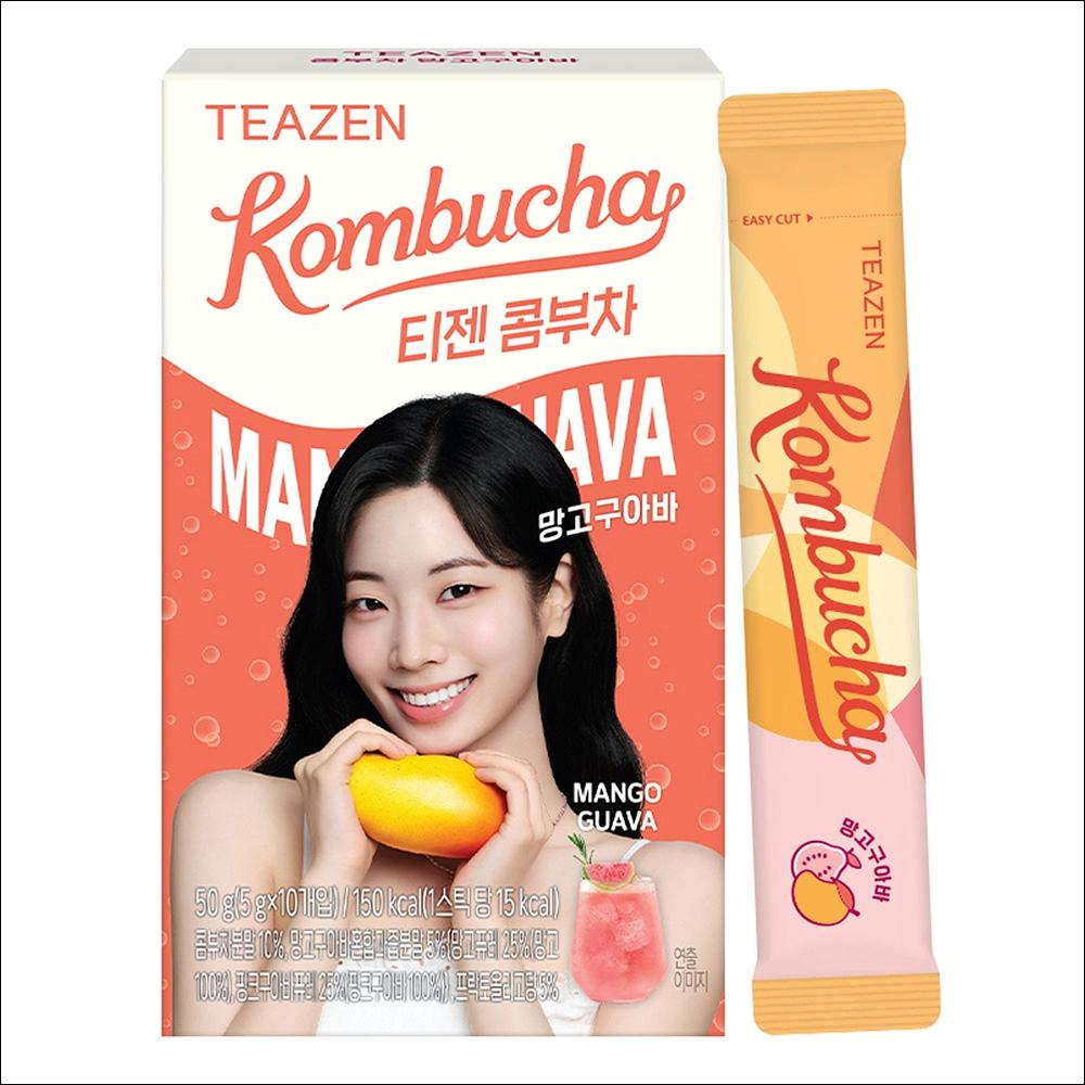 Чай TEAZEN KOMBUCHA со вкусом манго и гуавы(10EA/30EA/50EA/60EA/100EA) 10EA