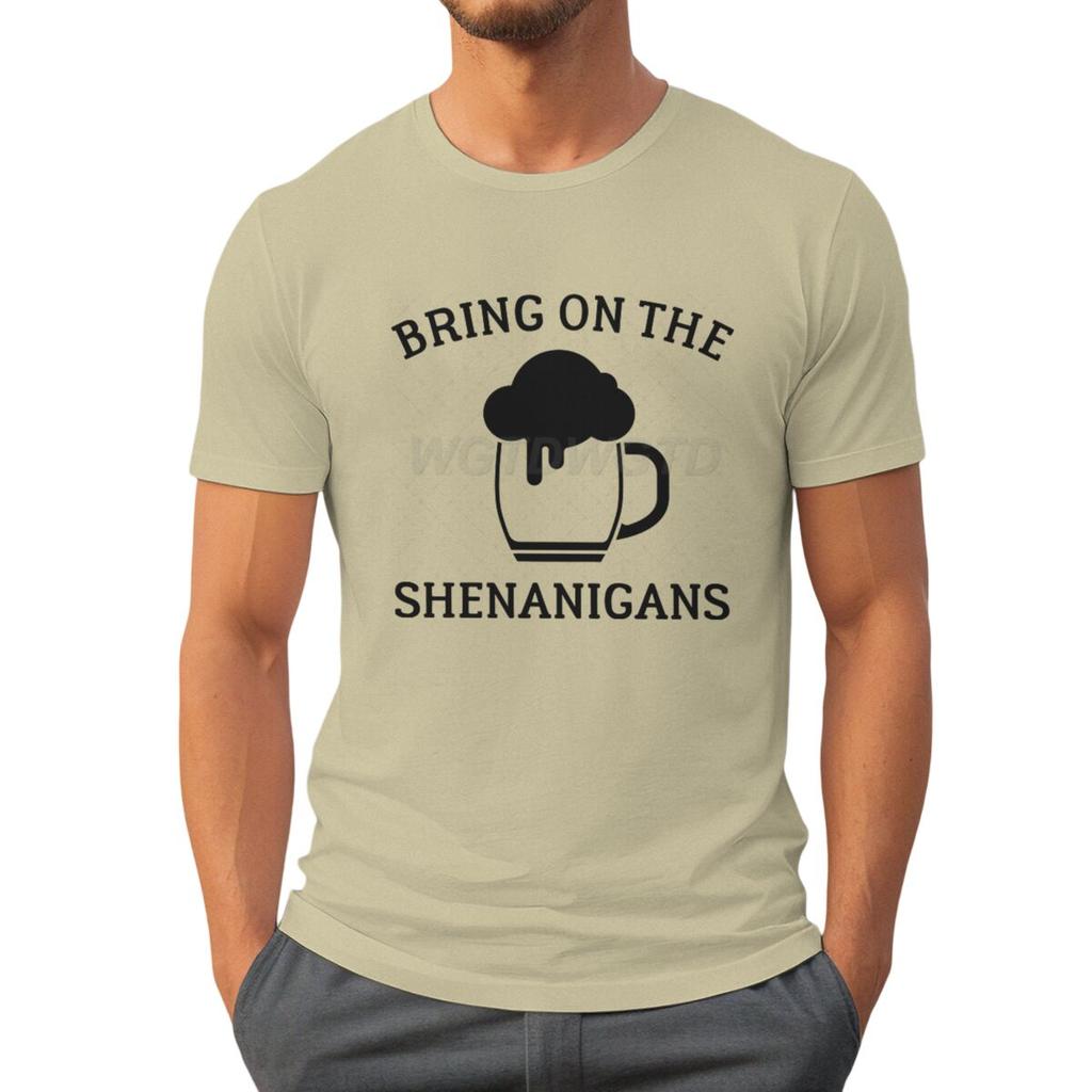 Irish Drinking Team Tshirt for Unisex St Patricks Day Beer Tee Round Neck Short Sleeve Tee Unisexs St Patricks Day Shirt