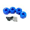4 Pcs Aluminum 5/6/7mm Thickness Wheel Hex 12mm Drive Hubs With Pins Screws For RC Car Crawler Trucks HSP Tamiya Traxxas Slash