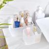 Multi-Purpose Frosted Cosmetic Storage Box-Lidded Divided Organizer for Vanity,Desktop&Makeup Area,Cosmetics & Beauty Essentials