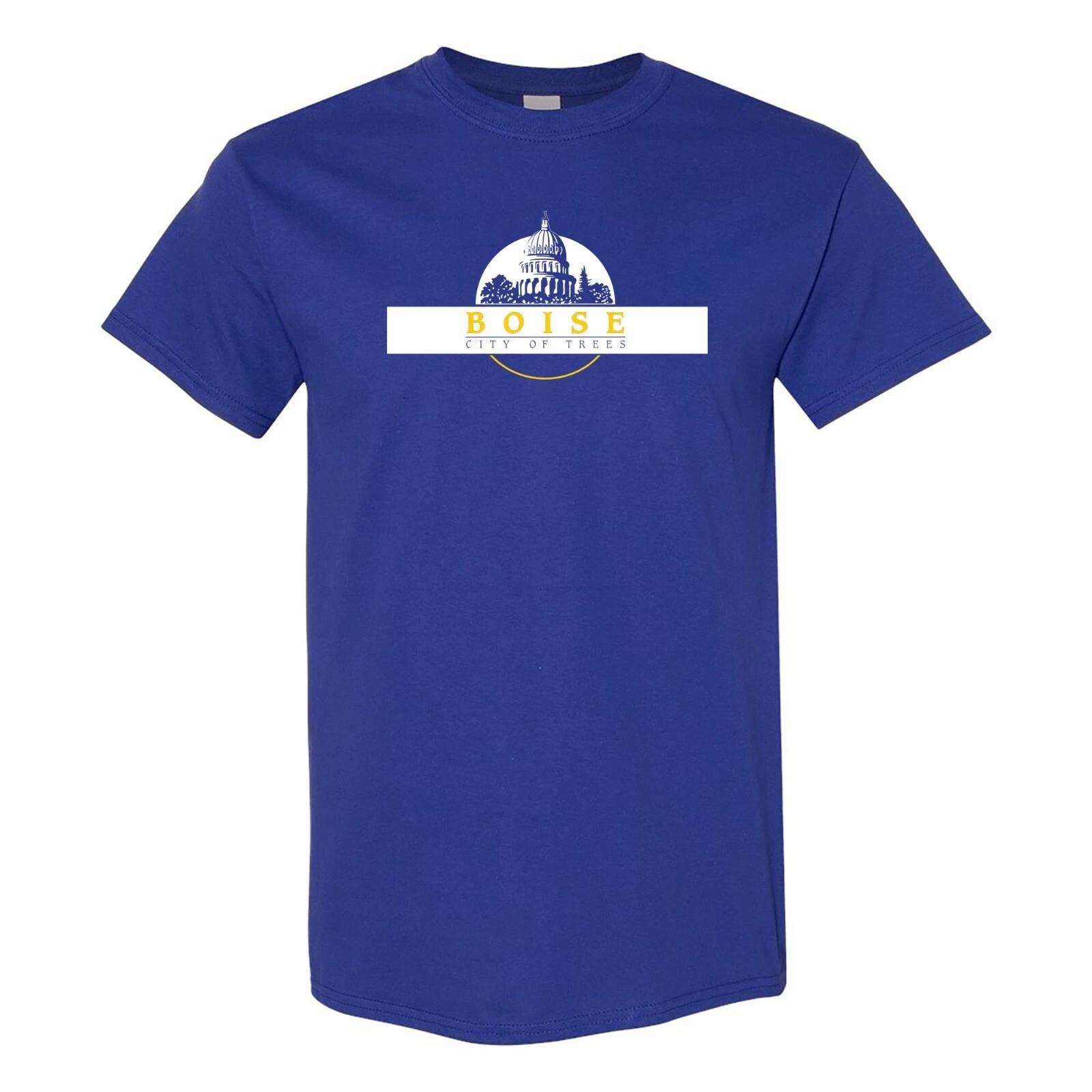 

Boise US City Flag Basic Cotton T-Shirt - Cobalt 4XL