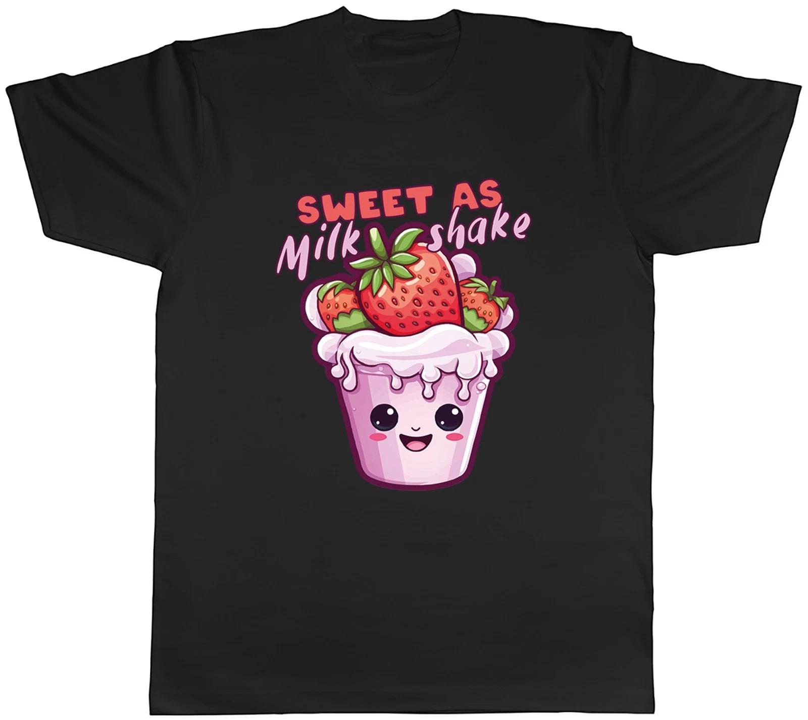 Sweet as Milkshake Funny Strawberry Milkshake Mens T-Shirt Tee Gift Top XXXXL