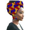 African Print Women Head Bandana Cotton With Matching earring Balaclava Headscarf Bandana Mujer Headband Set Hair Accessories