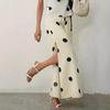 2025 Polka Dot High Waist Wide Leg Trousers - Versatile for Spring, Autumn, and Summer
