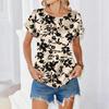 Women's Fashionable Casual Vintage Printed Top
