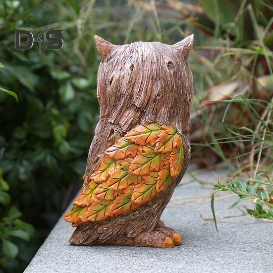 Zahradní list Zvíře Figurka Želva Sova Veverka Králík Liška Ptáček Ježek Šnek Socha Pryskyřice Plastika Zvířátka Dekorace Dvůr Ornament