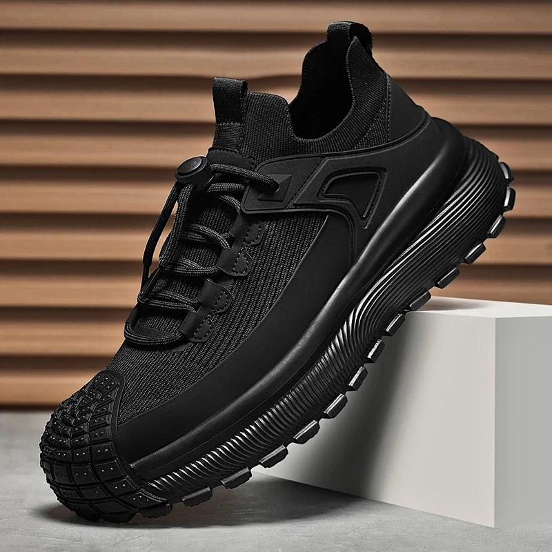 2025 New Leisure Sports Flying Woven Breathable Men's Shoes Casual Comfortable Walking Shoes