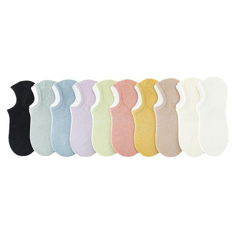 Rutschfeste, unsichtbare Bootssocken für Damen im Sommer – dünn, trendig, desodorierend, flacher Schnitt