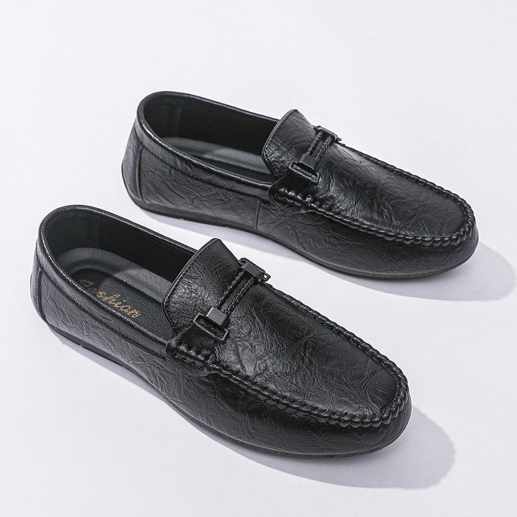 Shoes Men'S One Pedal Doudou Loafers Casual Dress British Breathable Men'S Color Soft Bottom Trend Driving