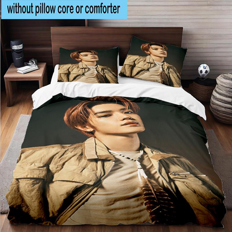 3PCS K-pop Group Stray 3pcs Bedding,Including 3PCS Duvet Cover And 2pcs Pillowcases Perfect for Christmas,Ideal for Bedroom, Dormitory