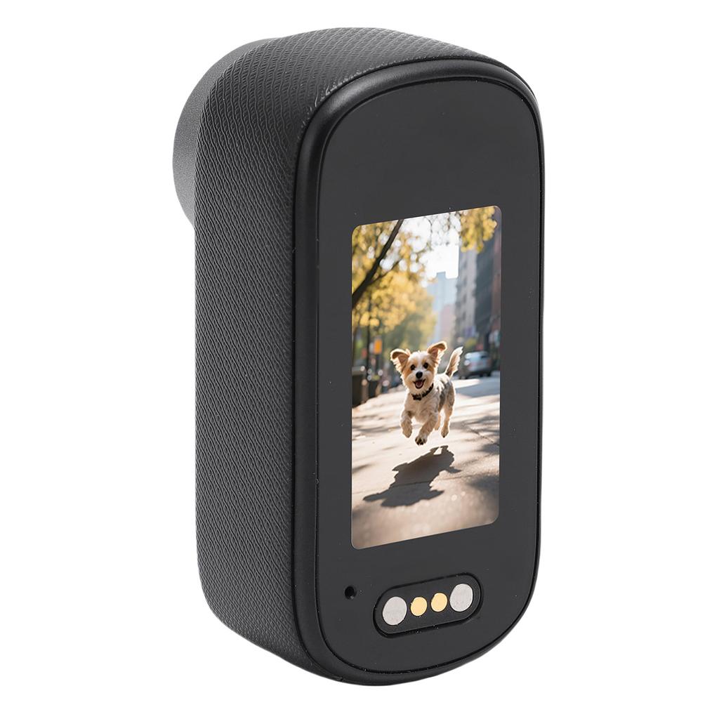 Action Camera 4K Wide Angle Lens WiFi 1.47in Screen Portable Sports Camera with Magnetic Lanyard Back Clamp for Vlog